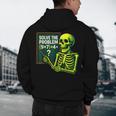 Solve The Problem Skeleton Teacher Halloween Math Six Seven Men's Hoodie Back Print, novelty gifts, funny gifts Solve The Problem Skeleton Teacher Halloween Math Six Seven Men's Hoodie Back Print, novelty gifts, funny gifts