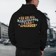 Spanish Teacher Dual Language Bilingual Teacher Cute Preppy Men's Hoodie Back Print, novelty gifts, funny gifts