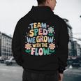 Special Education Teacher Team SPED Grow With The Flow Men's Hoodie Back Print, novelty gifts, funny gifts