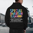 Special Education Team Definition Retro Ed Team Crew Teacher Men's Hoodie Back Print, novelty gifts, funny gifts