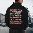 SPED Caffeinate Advocate Laminate Educate Teacher Facilitate For Men Women Men's Hoodie Back Print, novelty gifts, funny gifts