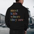 SPED Teacher SLP Meet Kids Where They Are Special Education Men's Hoodie Back Print, novelty gifts, funny gifts SPED Teacher SLP Meet Kids Where They Are Special Education Men's Hoodie Back Print, novelty gifts, funny gifts