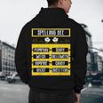 Spelling Bee Halloween Teachers Bee Spelling Competition Men's Hoodie Back Print, novelty gifts, funny gifts