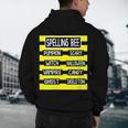 Spelling Bee Pun Halloween Costume For Teachers Men's Hoodie Back Print, novelty gifts, funny gifts Spelling Bee Pun Halloween Costume For Teachers Men's Hoodie Back Print, novelty gifts, funny gifts