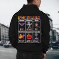 Spooky Syllables Teacher Halloween Educational Kids Men's Hoodie Back Print, novelty gifts, funny gifts