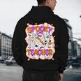 Spooky Teacher Ghost Pencil Teacher Halloween Teacher Men's Hoodie Back Print, novelty gifts, funny gifts