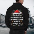 Stop Saying 6-7 Teacher Students 67 Christmas Meme 6 7 Men's Hoodie Back Print, novelty gifts, funny gifts