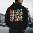 Be Like Subtraction And Make A Difference Math Teacher Women Men's Hoodie Back Print, novelty gifts, funny gifts