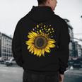 Sunflower Puzzle Pieces Autism Awareness For Mom Teacher For Women Men's Hoodie Back Print, novelty gifts, funny gifts