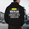 Super Language Arts Teacher Have No Fear T-Shirt Men's Hoodie Back Print, novelty gifts, funny gifts Super Language Arts Teacher Have No Fear T-Shirt Men's Hoodie Back Print, novelty gifts, funny gifts