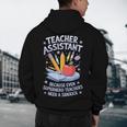 Superhero Sidekick Teaching Teach School Teacher Assistant Men's Hoodie Back Print, novelty gifts, funny gifts