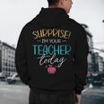 Surprise I'm Your Teacher Today Women Substitute Teacher Men's Hoodie Back Print, novelty gifts, funny gifts