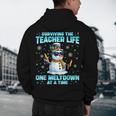 Surviving The Teacher Life Pjs Pajamas Christmas Xmas Teache Men's Hoodie Back Print, novelty gifts, funny gifts