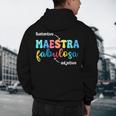 Sustantivo Maestra Fabulosa Adjetivo Spanish Teacher Men's Hoodie Back Print, novelty gifts, funny gifts