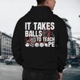 It Takes Balls To Teach Pe Teacher Chaos Coordinator US Flag Men's Hoodie Back Print, novelty gifts, funny gifts It Takes Balls To Teach Pe Teacher Chaos Coordinator US Flag Men's Hoodie Back Print, novelty gifts, funny gifts