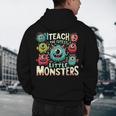 I Teach The Cutest Little Monsters Teacher Halloween Outfit Men's Hoodie Back Print, novelty gifts, funny gifts