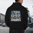 I Teach The Cutest Little Sharks Teacher School Men's Hoodie Back Print, novelty gifts, funny gifts I Teach The Cutest Little Sharks Teacher School Men's Hoodie Back Print, novelty gifts, funny gifts