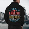 I Teach English Because Math Teachers Need Heroes Too Men's Hoodie Back Print, novelty gifts, funny gifts I Teach English Because Math Teachers Need Heroes Too Men's Hoodie Back Print, novelty gifts, funny gifts