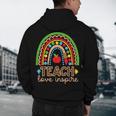 Teach Love Inspire Rainbow Leopard Cheetah Print Teacher Men's Hoodie Back Print, novelty gifts, funny gifts Teach Love Inspire Rainbow Leopard Cheetah Print Teacher Men's Hoodie Back Print, novelty gifts, funny gifts