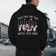 Teach Them Love Them Watch Them Grow Ballet Dance Teacher Men's Hoodie Back Print, novelty gifts, funny gifts