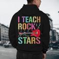 I Teach Rockstars Band Vibes Teacher Rocks My Music Teaching Men's Hoodie Back Print, novelty gifts, funny gifts