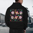 Teach Teacher Dia De Los Muertos Day Of The Dead Sugar Skull Men's Hoodie Back Print, novelty gifts, funny gifts