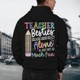 Teacher Besties Because Going Crazy Alone Is Not As Much Fun Men's Hoodie Back Print, novelty gifts, funny gifts