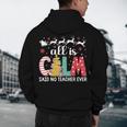 Teacher All Calm Said No Teacher Christmas Pencil Tree Men's Hoodie Back Print, novelty gifts, funny gifts