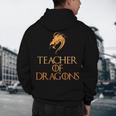 Teacher Of Dragons For Teachers Top Tee T-Shirt Men's Hoodie Back Print, novelty gifts, funny gifts