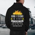 Being a Teacher Is Easy Everything Is On Fire T-Shirt For Men Women Kids Men's Hoodie Back Print, novelty gifts, funny gifts