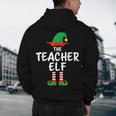 The Teacher Elf Matching Family Christmas Men's Hoodie Back Print, novelty gifts, funny gifts