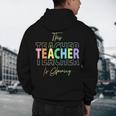This Teacher Is Glowing Hello Summer End Of School Men's Hoodie Back Print, novelty gifts, funny gifts
