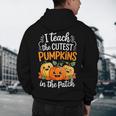Teacher Halloween Pre-K Teacher Kindergarten Cutest Pumpkins Men's Hoodie Back Print, novelty gifts, funny gifts