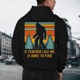 A Teacher Like Me Is Hard To Find Bigfoot Teacher Men's Hoodie Back Print, novelty gifts, funny gifts A Teacher Like Me Is Hard To Find Bigfoot Teacher Men's Hoodie Back Print, novelty gifts, funny gifts