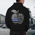 This Teacher Loves Her Police Officer Wife Saying Men's Hoodie Back Print, novelty gifts, funny gifts