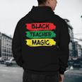Teacher Magic Black History Month Educator For Men Women Men's Hoodie Back Print, novelty gifts, funny gifts