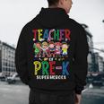 Teacher Of Pre K Superheroes Teacher New School Year Men Women Men's Hoodie Back Print, novelty gifts, funny gifts