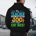 My Teacher Survived 100 Days Of Me Dab 100 Days Of School For Men Women Kids Men's Hoodie Back Print, novelty gifts, funny gifts My Teacher Survived 100 Days Of Me Dab 100 Days Of School For Men Women Kids Men's Hoodie Back Print, novelty gifts, funny gifts