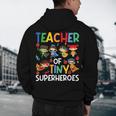 Teacher Of Tiny Superheroes Teach 100th Day Of School Men Women Girls Kids Men's Hoodie Back Print, novelty gifts, funny gifts