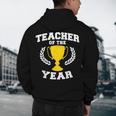 Teacher Of The Year For Men Women Men's Hoodie Back Print, novelty gifts, funny gifts