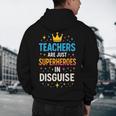 Teachers Are JUST Superheroes Fun School Men's Hoodie Back Print, novelty gifts, funny gifts