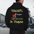 Teachers Are Superheroes First Day School T-Shirt Men's Hoodie Back Print, novelty gifts, funny gifts