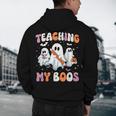 Teaching My Boos Teacher Cute Ghost Teacher Halloween Men's Hoodie Back Print, novelty gifts, funny gifts