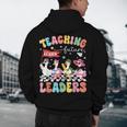 Teaching Future Leaders Groovy Teacher Back To School Men's Hoodie Back Print, novelty gifts, funny gifts