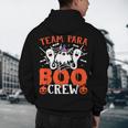 Team Para Boo Crew Halloween Ghost Paraprofessional Teacher Men's Hoodie Back Print, novelty gifts, funny gifts