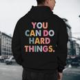 Test Day Teacher You Can Do Hard Things Women Kids Men's Hoodie Back Print, novelty gifts, funny gifts Test Day Teacher You Can Do Hard Things Women Kids Men's Hoodie Back Print, novelty gifts, funny gifts