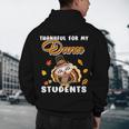 Thankful For My Dance Students Thanksgiving Turkey Teacher For Men Women Girls Kids Men's Hoodie Back Print, novelty gifts, funny gifts