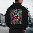 Tie Dye 8th Grade Typography Team Eighth Grade Teacher Men's Hoodie Back Print, novelty gifts, funny gifts