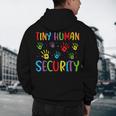 Tiny Human Security Preschool Childcare Teacher Babysitters Men's Hoodie Back Print, novelty gifts, funny gifts