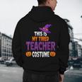 Tired Teacher Costume For Halloween Teachers Men's Hoodie Back Print, novelty gifts, funny gifts Tired Teacher Costume For Halloween Teachers Men's Hoodie Back Print, novelty gifts, funny gifts